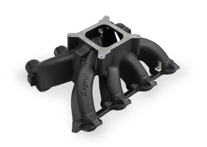 Holley Single Plane Split-Design Race Intake Manifold- GM LS1/LS2/LS6- Black - Photo - Primary Back