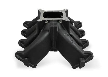 Holley Single Plane Split-Design Race Intake Manifold- GM LS1/LS2/LS6- Black - Photo - out of package Top