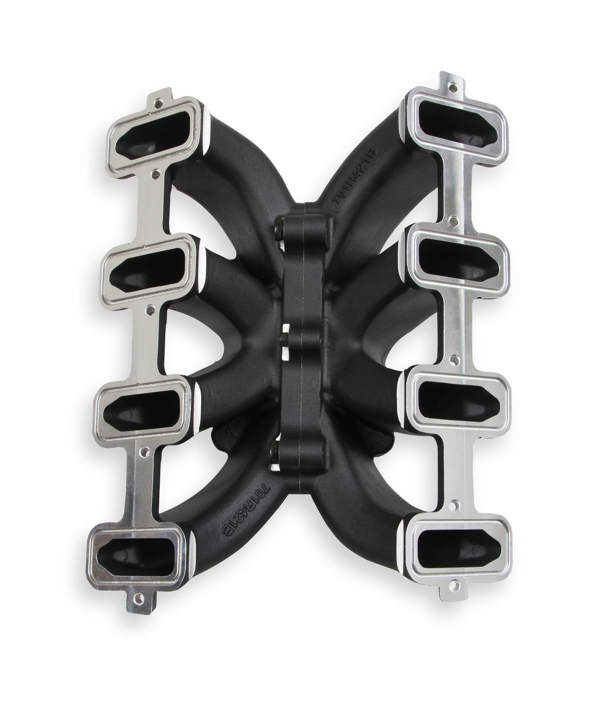 Holley Single Plane Split-Design Race Intake Manifold- GM LS1/LS2/LS6- Black - Photo - out of package Bottom