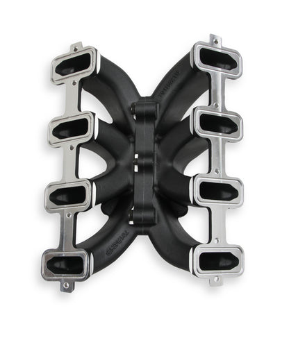 Holley Single Plane Split-Design Race Intake Manifold- GM LS1/LS2/LS6- Black - Photo - out of package Bottom