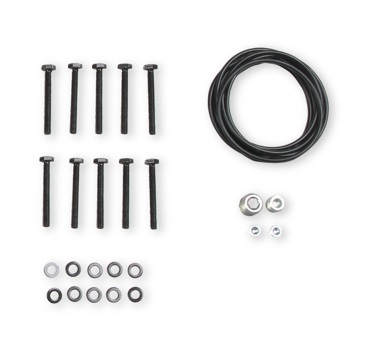 Holley Single Plane Split-Design Race Intake Manifold- GM LS1/LS2/LS6- Black - Photo - out of package Side