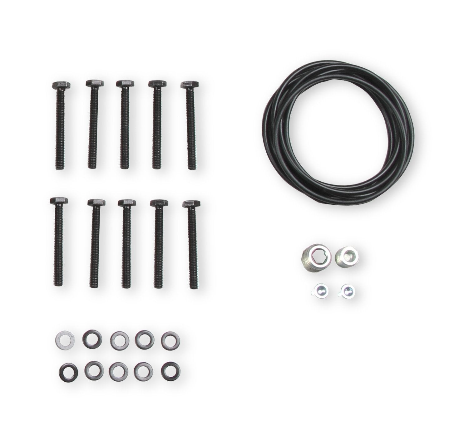 Holley Single Plane Split-Design Race Intake Manifold- GM LS1/LS2/LS6- Black - Photo - out of package Side