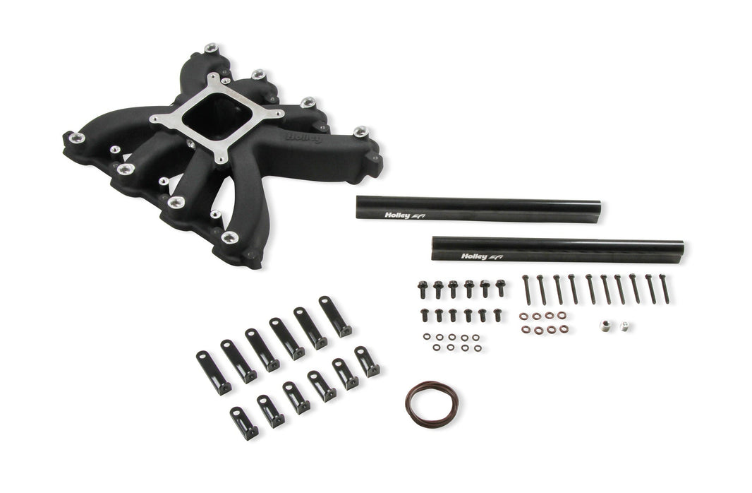 INTAKE MNFLD LS7 SNGLE PLANE EFI  BLACK - Holley Single Plane EFI Intake - GM LS7-Black