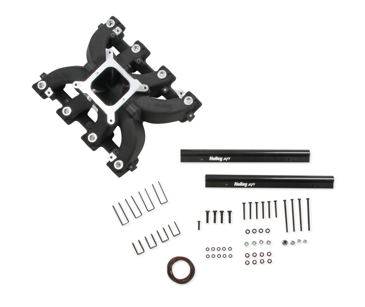 Holley Single Plane EFI  Split-Design Race Intake Manifold- GM LS3/L92- Black - Photo - out of package User 2