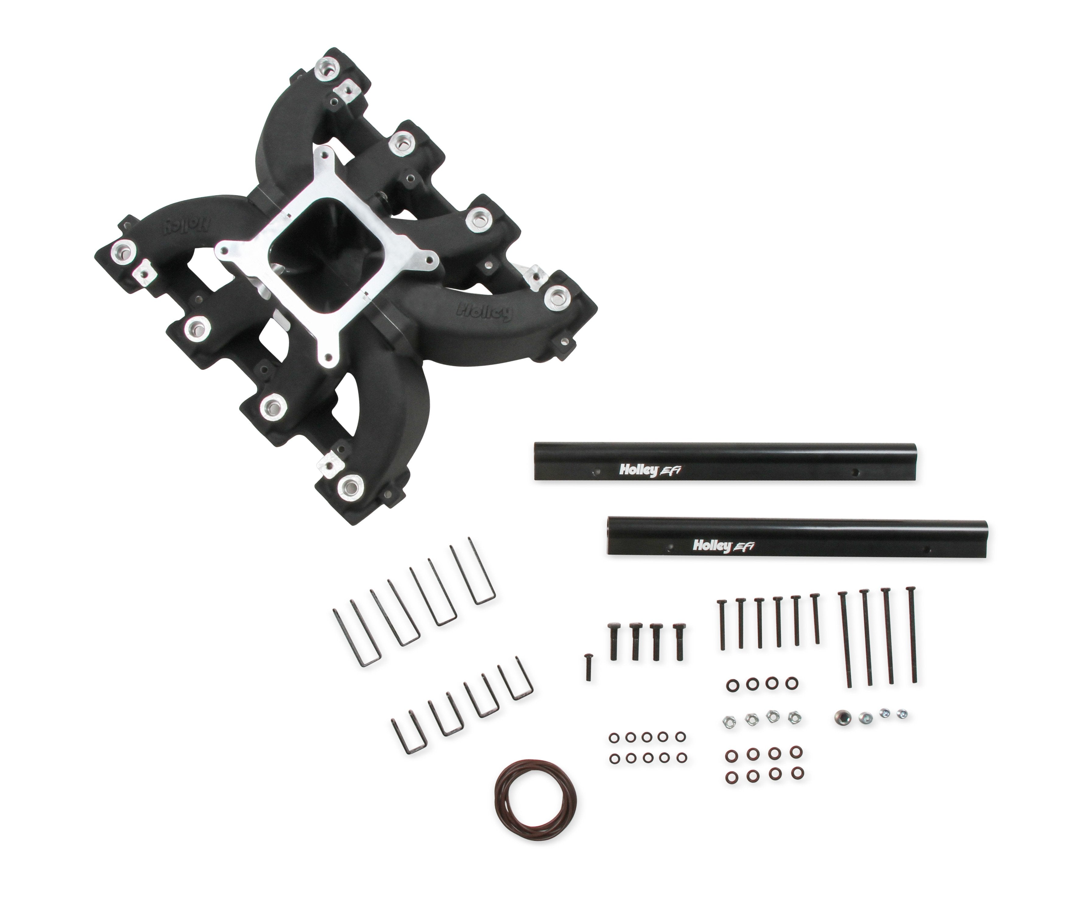 Holley Single Plane EFI  Split-Design Race Intake Manifold- GM LS3/L92- Black - Photo - out of package User 2