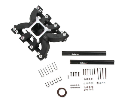 Holley Single Plane EFI  Split-Design Race Intake Manifold- GM LS3/L92- Black - Photo - out of package User 2