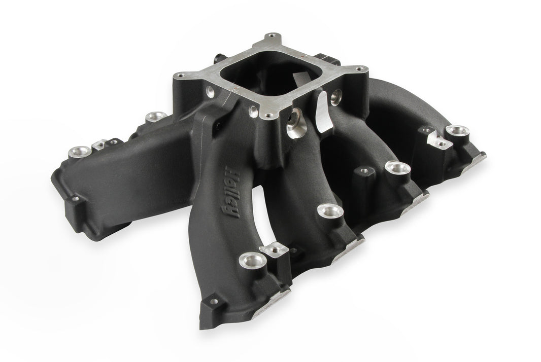 Holley Single Plane EFI  Split-Design Race Intake Manifold- GM LS1/LS2/LS6-Black - Photo - Primary Top