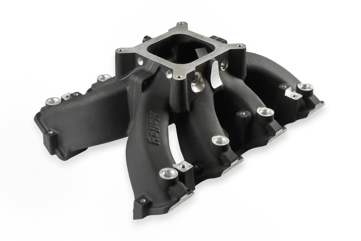 Holley Single Plane EFI  Split-Design Race Intake Manifold- GM LS1/LS2/LS6-Black - Photo - Primary Top
