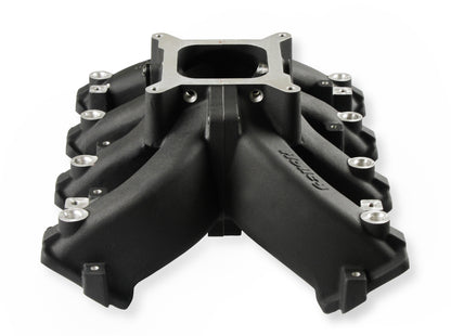 Holley Single Plane EFI  Split-Design Race Intake Manifold- GM LS3/L92- Black - Photo - out of package Front