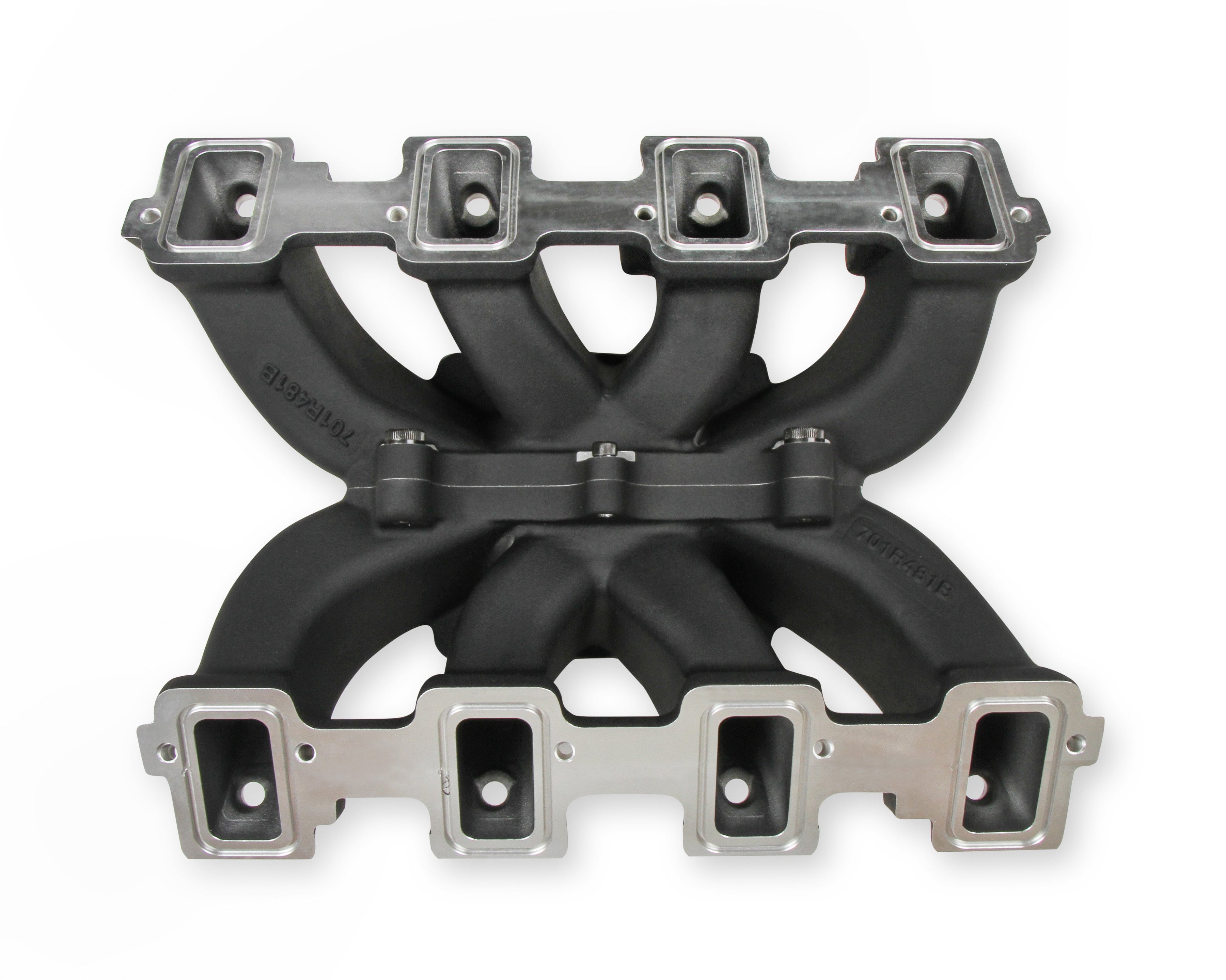Holley Single Plane EFI  Split-Design Race Intake Manifold- GM LS3/L92- Black - Photo - out of package Bottom