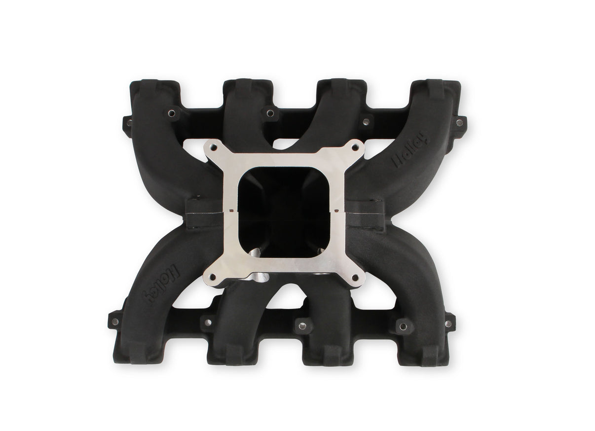 Holley Single Plane Split-Design Race Intake Manifold- GM LS3/L92- Black-4150 - Photo - out of package Back