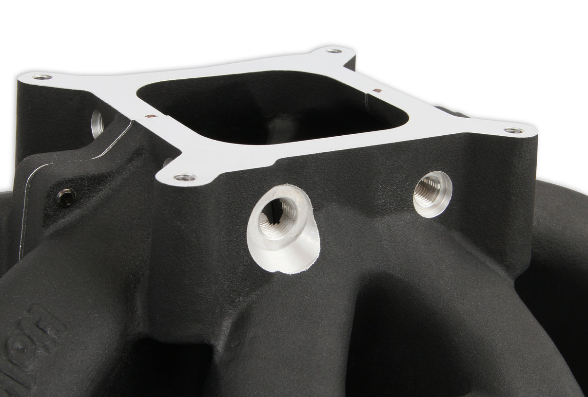 Holley Single Plane Split-Design Race Intake Manifold- GM LS3/L92- Black-4150 - Photo - out of package Angle