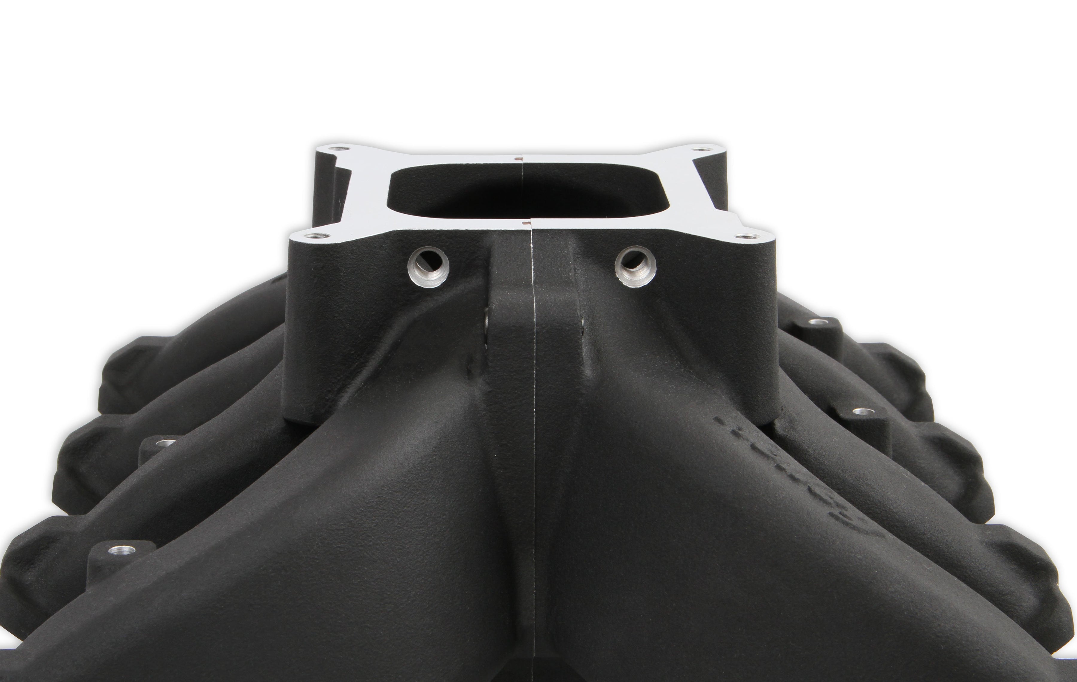 Holley Single Plane Split-Design Race Intake Manifold- GM LS3/L92- Black-4150 - Photo - out of package Front