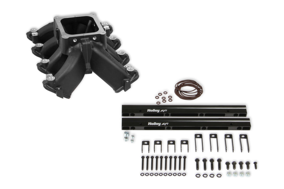 Single Plane EFI 4500 Split-Design Race Intake Manifold- GM LS1/LS2/LS6 - Photo - out of package Front
