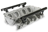 BASE MANIFOLD & RAILS, LS3 LO RAM, SATIN - Holley Lo-Ram Manifold Base and Fuel Rails Single Fuel Injector GM LS3/L92