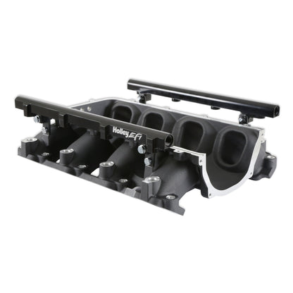 BASE IM, LT LO-RAM, W-PORT FI SORT - Holley Ultra Lo-Ram Manifold Base og Port Indsprøjtningsbrændstofskinner - GM Gen V LT