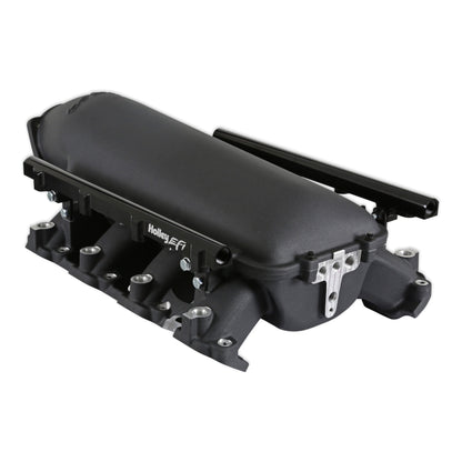 KIT INT MANIFOLD LT LORAM BLACK - Holley Lo-Ram Manifold Kit and Port Injection Fuel Rails - GM Gen V LT