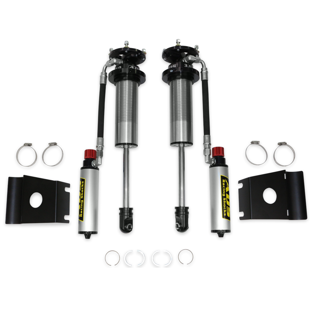 DF 3.0" LngTrvl CO CompClk 90Deg NoSprg - ADS Direct Fit 3.0" Long Travel Adjustable Reservoir Race Coilovers - Front