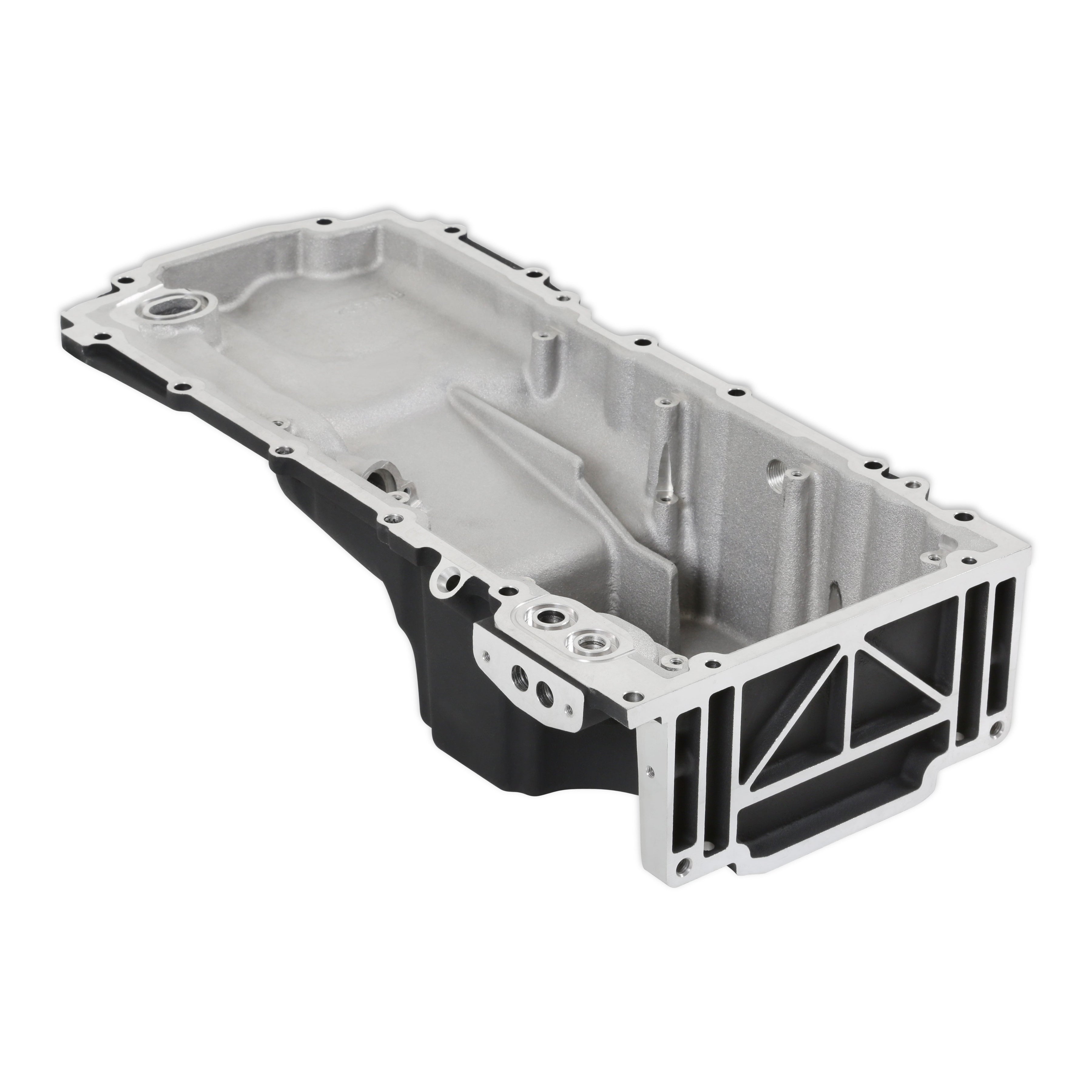 Holley GM Gen-V LT Swap Oil Pan - Photo - out of package Angle