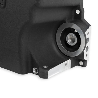 Holley GM LS Swap Oil Pan - Black - Most Front Clearance - Photo - out of package Left