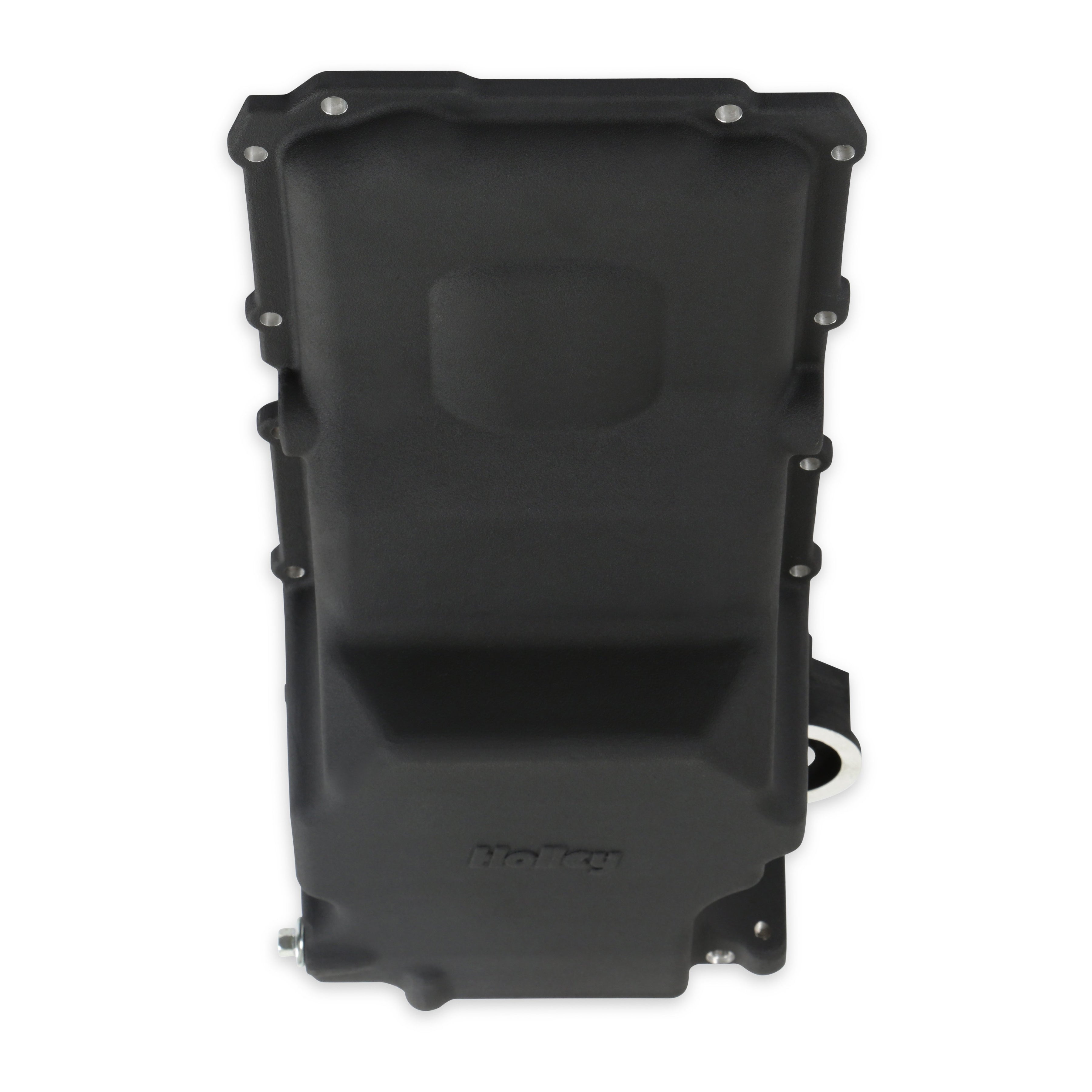 Holley GM LS Swap Oil Pan - Black - Most Front Clearance - Photo - out of package Bottom
