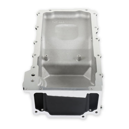 Holley GM LS Swap Oil Pan - Black - Most Front Clearance - Photo - out of package Angle
