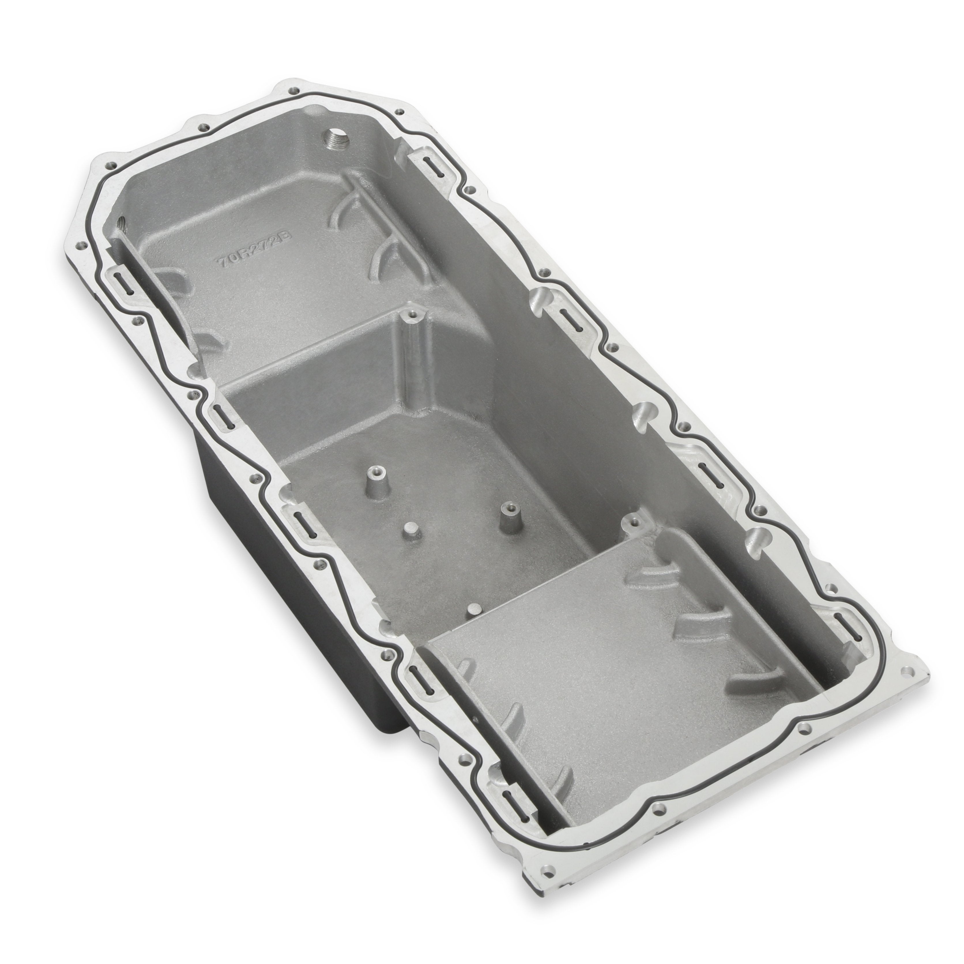 Holley Gen III Hemi Swap Oil Pan - Mid-Sump Non-VVT - Black - Photo - out of package Front