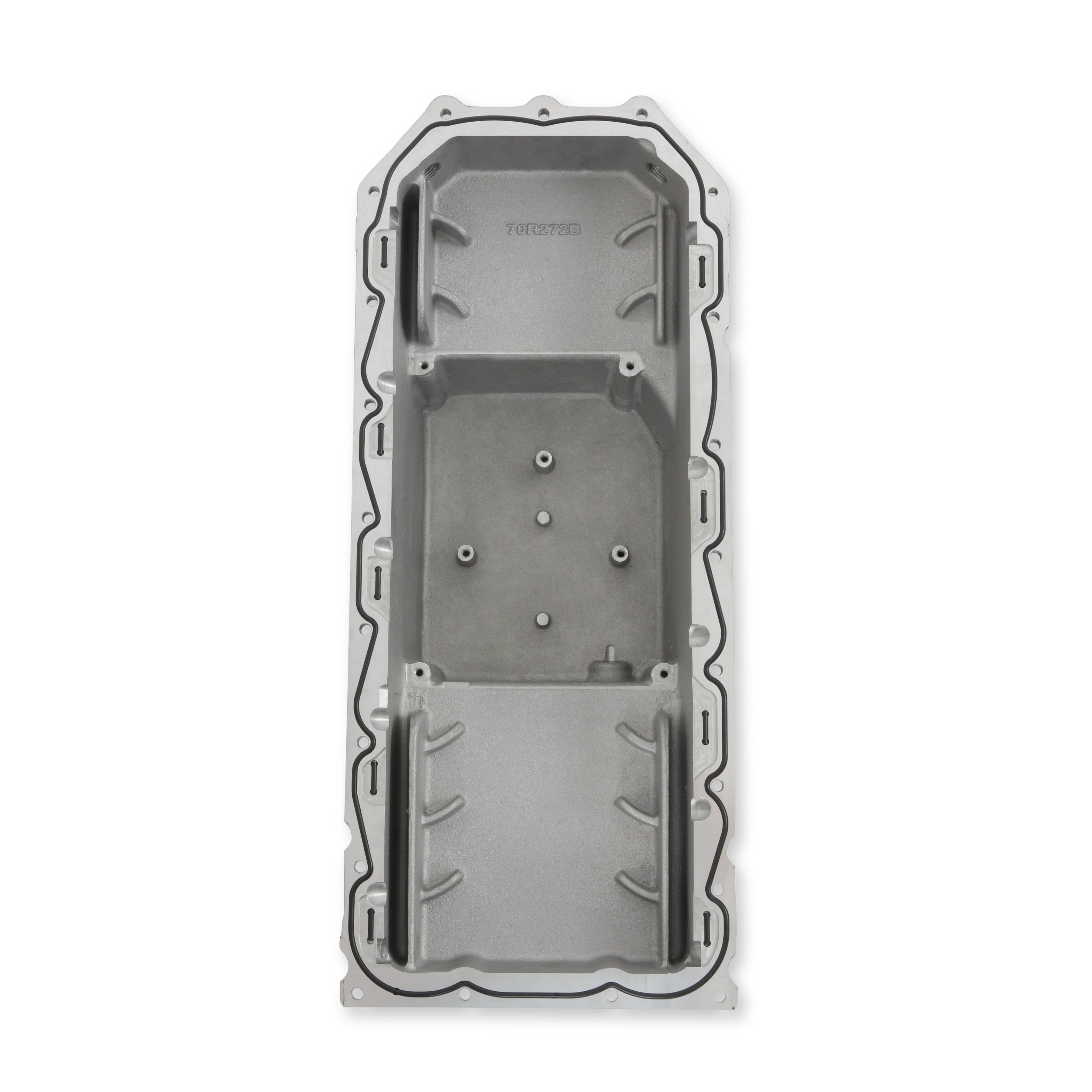 Holley Gen III Hemi Swap Oil Pan - Mid-Sump Non-VVT - Black - Photo - out of package Right