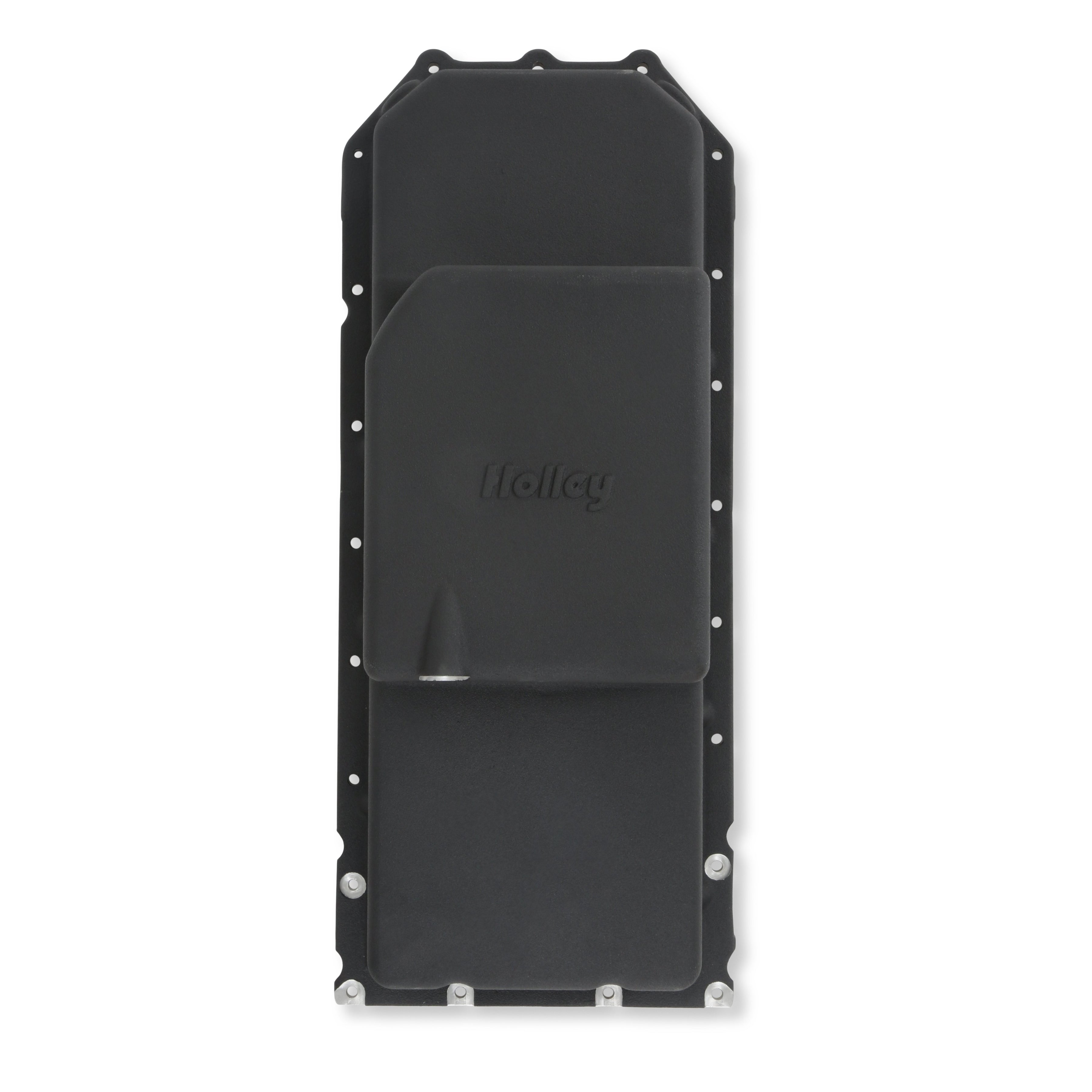 Holley Gen III Hemi Swap Oil Pan - Mid-Sump Non-VVT - Black - Photo - out of package Back