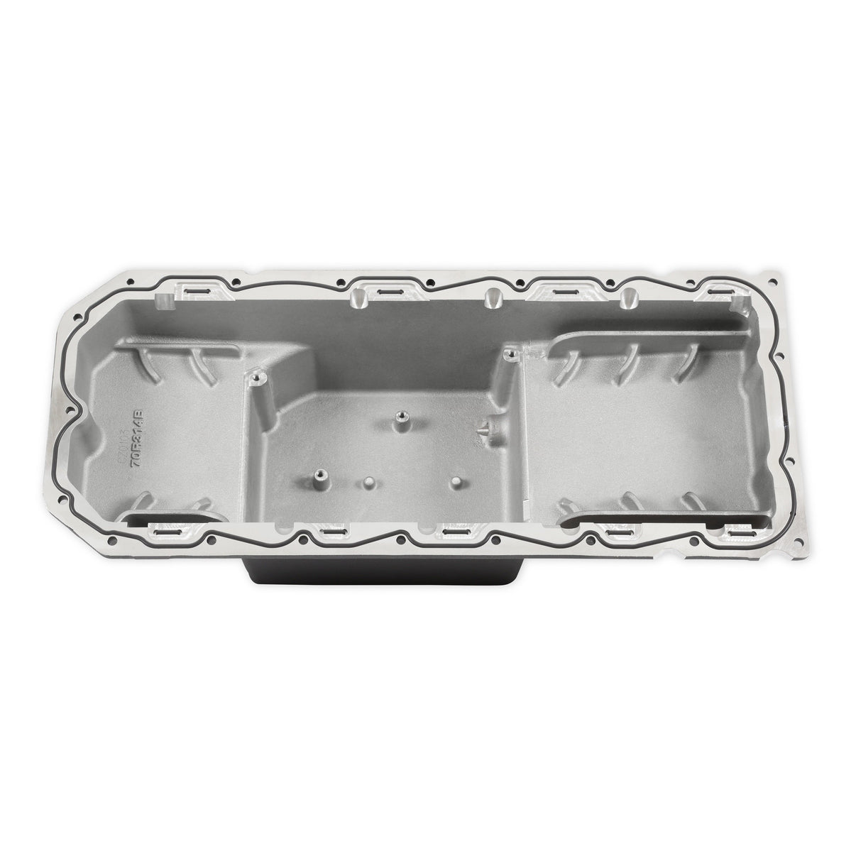 Holley Gen III Hemi Swap Oil Pan - Mid-Sump - Hellcat - Black - Photo - out of package Left