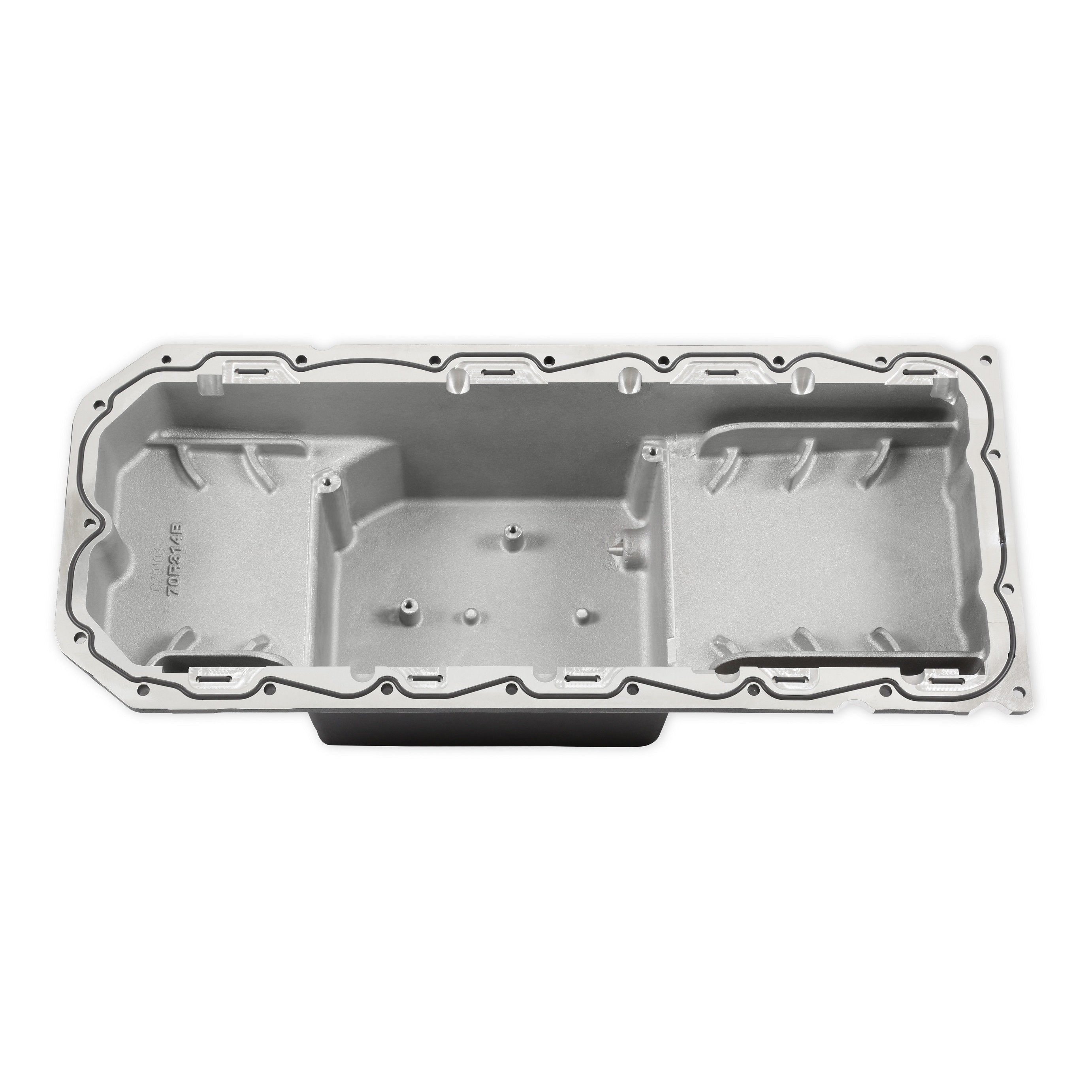 Holley Gen III Hemi Swap Oil Pan - Mid-Sump - Hellcat - Black - Photo - out of package Left