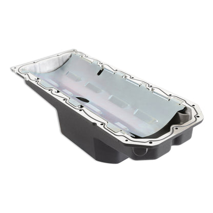 Holley Gen III Hemi Swap Oil Pan - Mid-Sump - Hellcat - Black - Photo - out of package Back