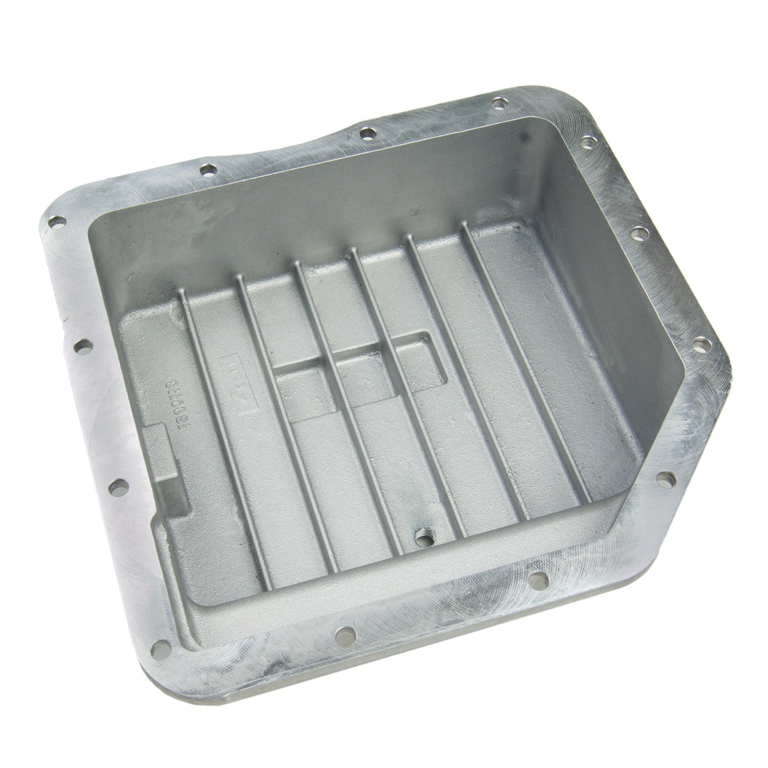 B&M Hi-Tek Deep Transmission Pan -  Aluminum - Photo - out of package Top