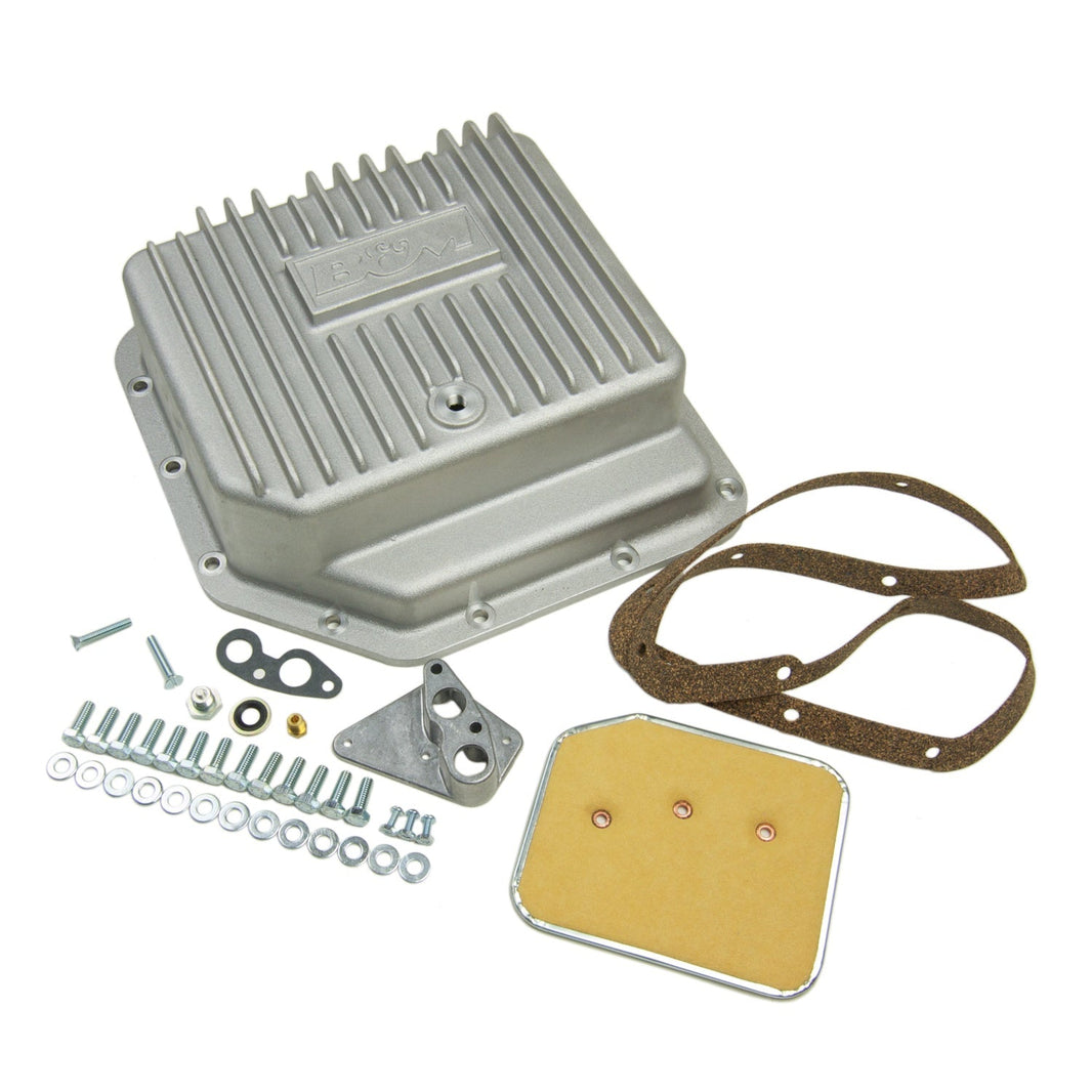 B&M Hi-Tek Deep Transmission Pan -  Aluminum - Photo - Primary Left