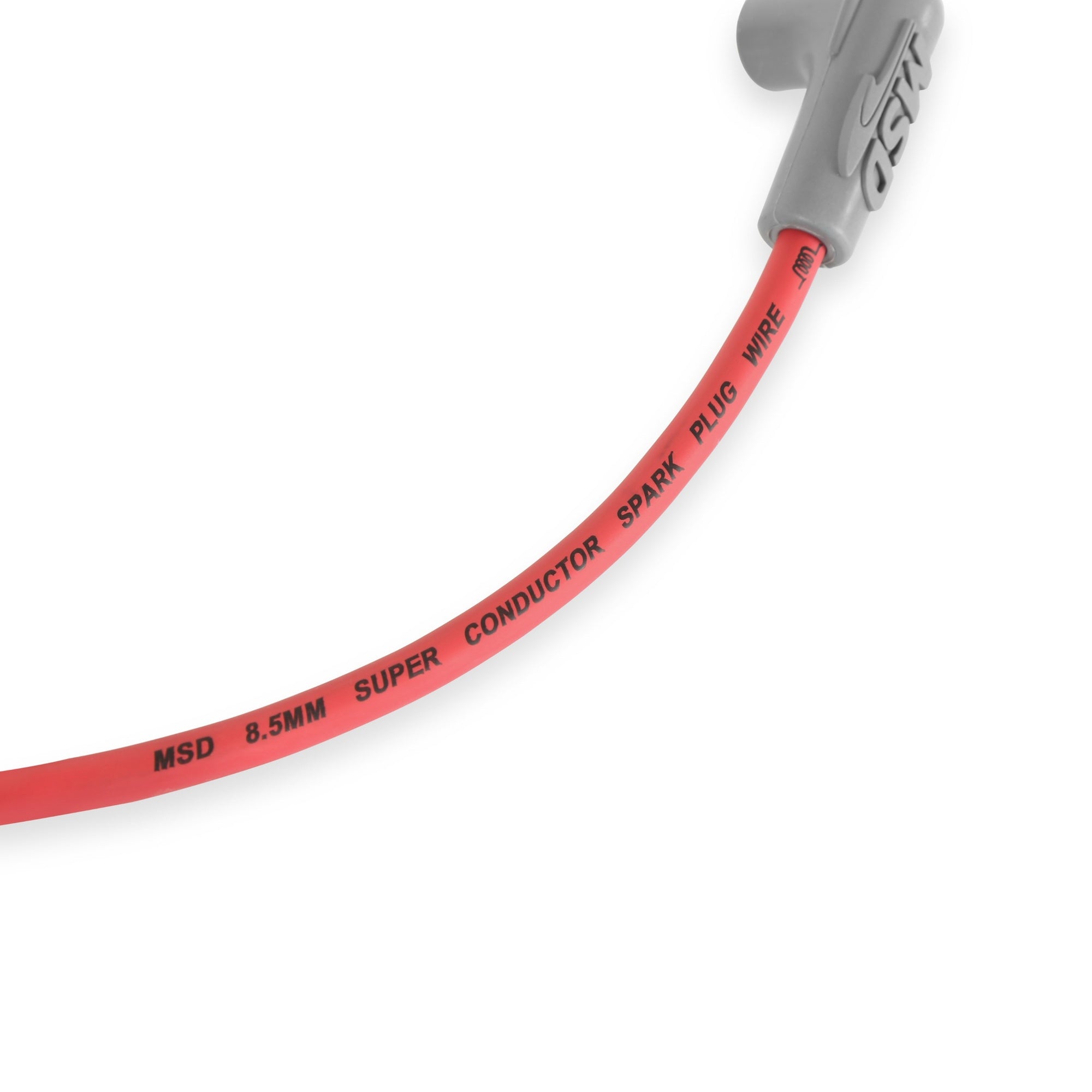 SB Chevy Super Conductor Spark Plug Wire Set for use with pn 8541 Crab Cap - Photo - out of package Top