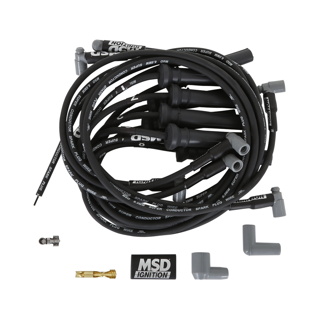 Wire Set, Super Conductor, BB Chevy w/Front Drive & Pro Stock ZR1 Boots - Photo - Primary Right