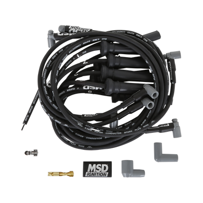 Wire Set, Super Conductor, BB Chevy w/Front Drive & Pro Stock ZR1 Boots - Photo - Primary Right