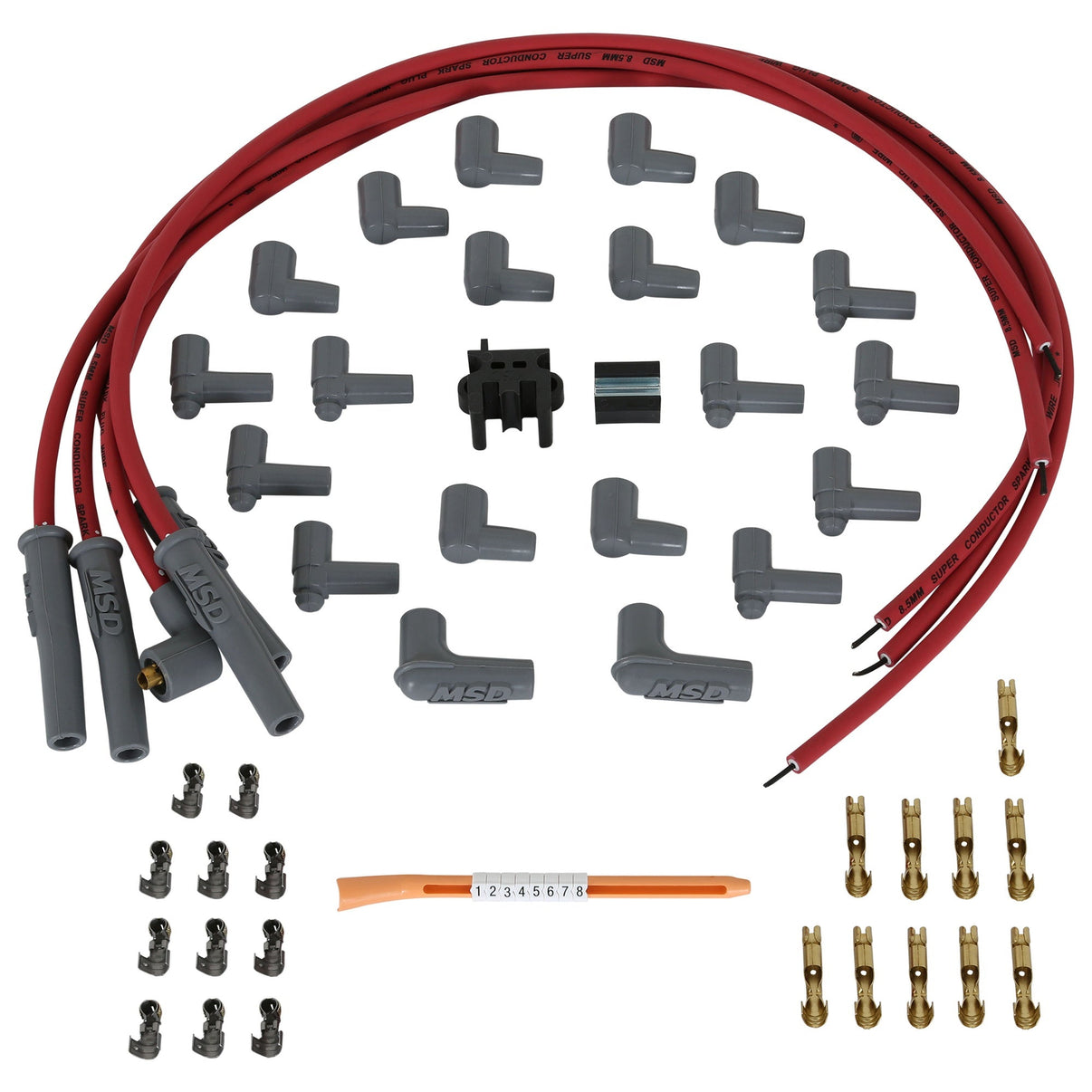 Super Conductor Spark Plug Wire Set 4 Cyl Multi-Angle Plug, Socket/HEI - Photo - Primary Front