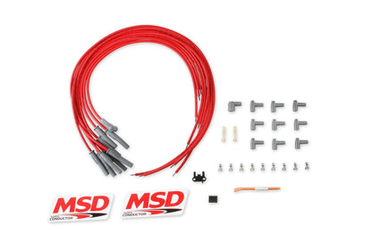 Super Conductor Spark Plug Wire Set, Multi-Angle Plug, HEI Cap - Photo - Primary Front