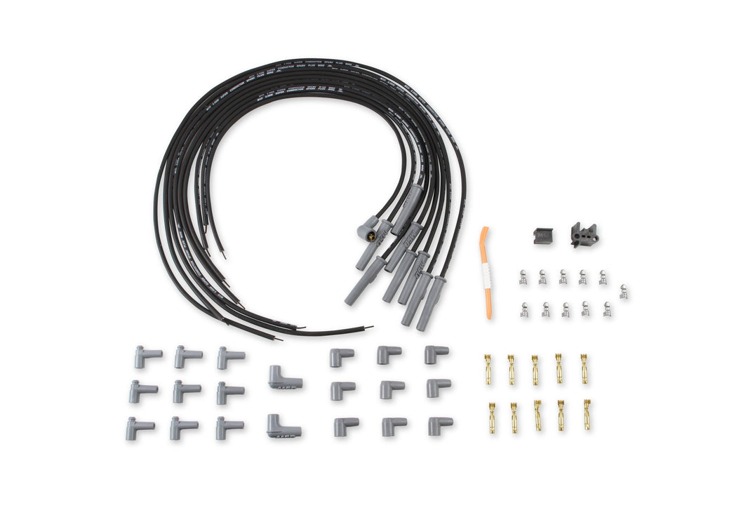 Wire Set, Black, Universal 8 cyl. M/A - Black, 8.5mm Super Conductor 8-Cylinder Multi-Angle, Universal