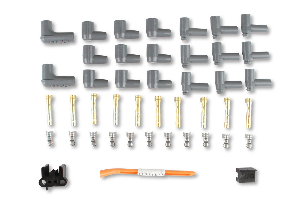 Super Conductor Spark Plug Wire Set, 8 Cyl Multi-Angle Plug, Socket/HEI - Photo - out of package Back