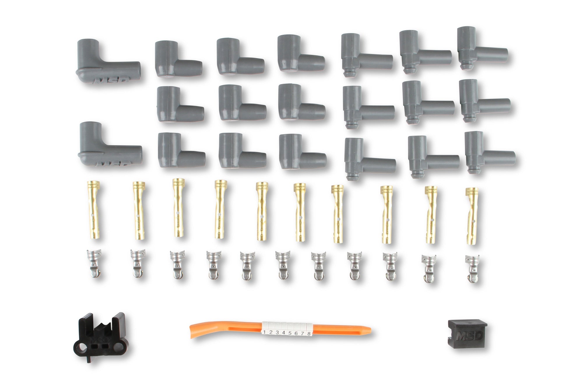 Super Conductor Spark Plug Wire Set, 8 Cyl Multi-Angle Plug, Socket/HEI - Photo - out of package Back