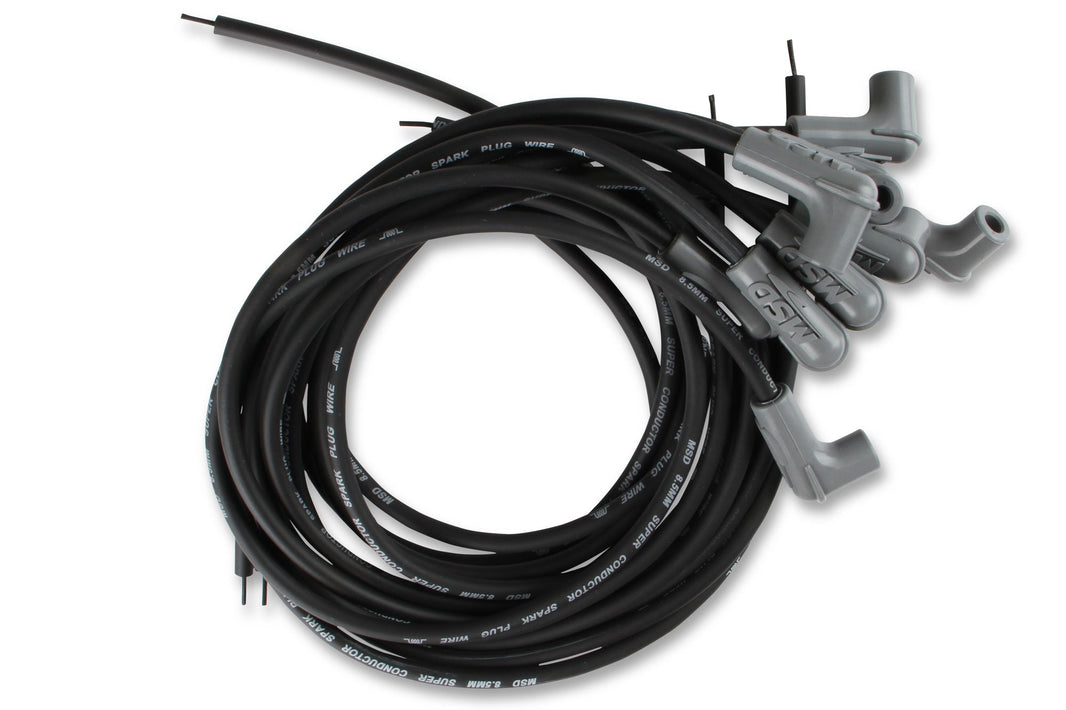 Black Super Conductor Universal 8 Cyl, 90° Plug/90° Plug - Photo - Primary Front