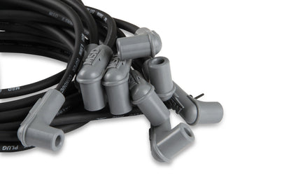 Jeu de câbles, SC, Noir, 8 cylindres, Connecteurs 90°/90°, Univ - Câble universel noir super conducteur 8 cylindres, connecteur 90°/90°