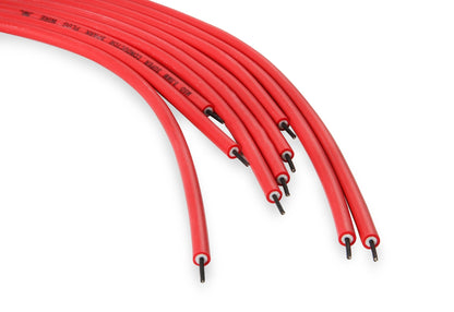 Jeu de câbles d'allumage, SC, rouges, 8 cylindres, cosses 90°, Univ - Super Conductor 8,5 mm, pour bougies d'allumage 8 cylindres, électrodes 90° (bougie/capuchon).