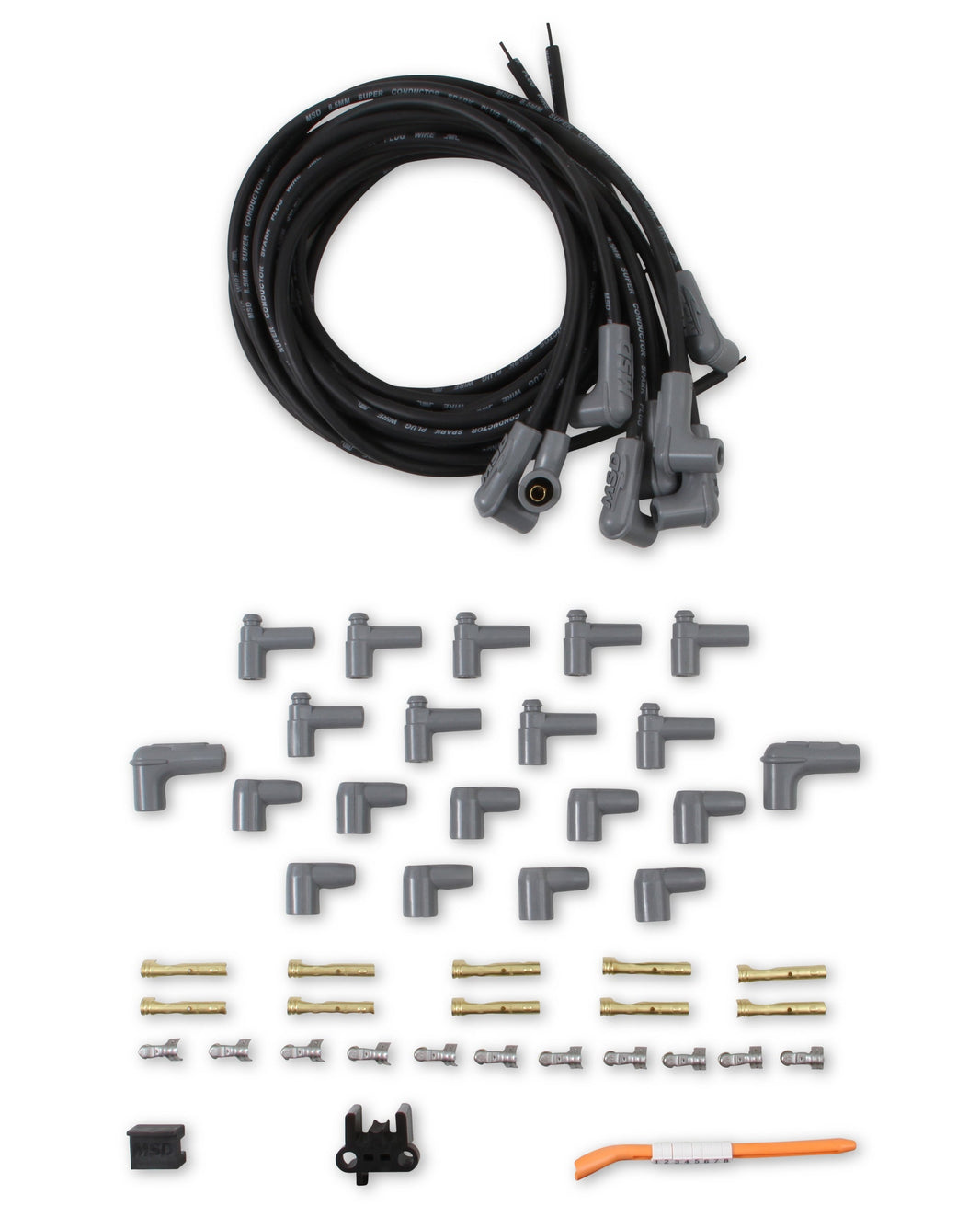 Wire Set, Black, Univ. 8 cyl. 90 degree - Black Super Conductor Universal 8 cyl. 90°