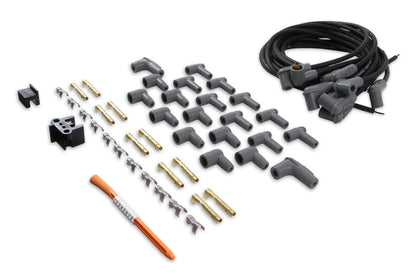 Wire Set, Black, Univ. 8 cyl. 90 degree - Black Super Conductor Universal 8 cyl. 90°