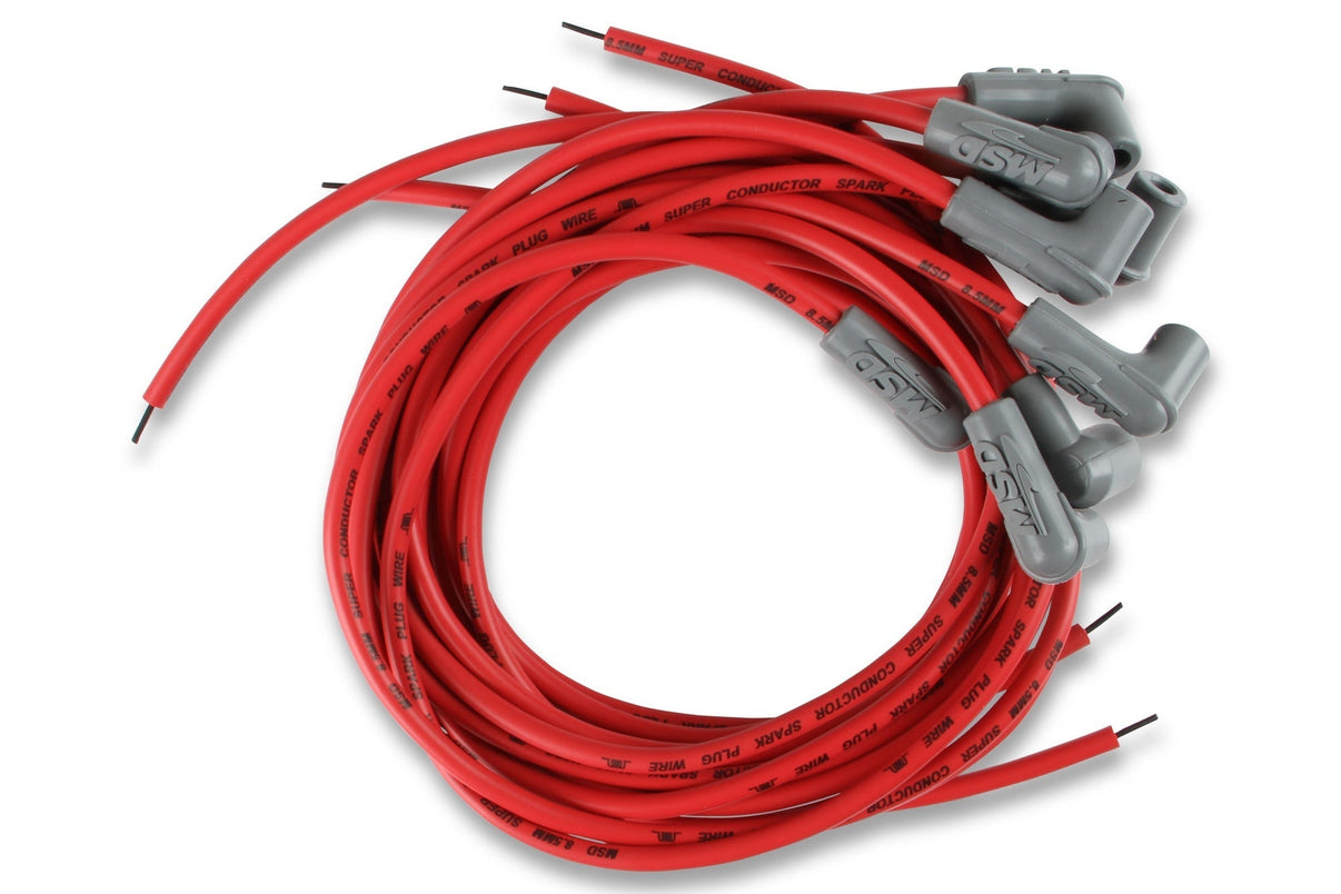 Super Conductor Spark Plug Wire Set 8 Cyl 90° Plug, Socket/HEI Cap - Photo - Primary Front