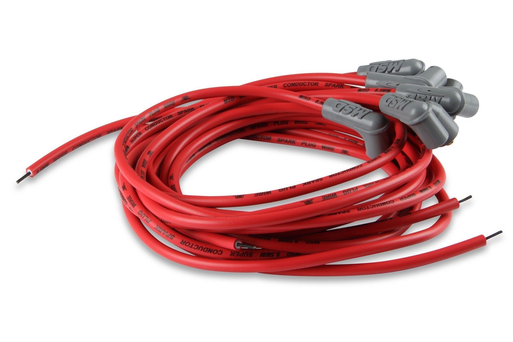 Super Conductor Spark Plug Wire Set 8 Cyl 90° Plug, Socket/HEI Cap - Photo - out of package Right