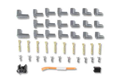 Super Conductor Spark Plug Wire Set 8 Cyl 90° Plug, Socket/HEI Cap - Photo - out of package Back